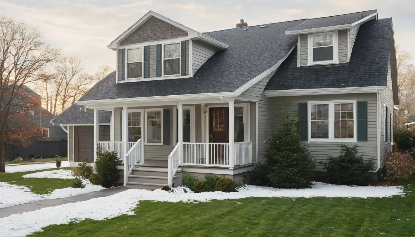 A bright, updated home exterior with new windows and siding in Hammonton